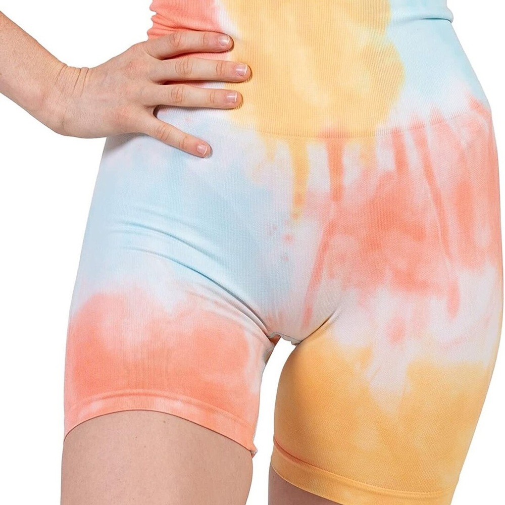MAXXIM Tie Dye Butt Scrunch Bike Shorts